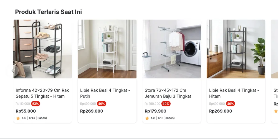 Bukti validasi kode promo - Ruparupa - Ruparupa sale hingga [[53%]] untuk dapetin rak dan kabinet murah berkualitas